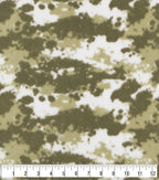 Green Camouflage Anti Pill Fleece Fabric