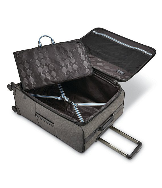 Herringbone Deluxe Large Expandable Spinner Suitcase