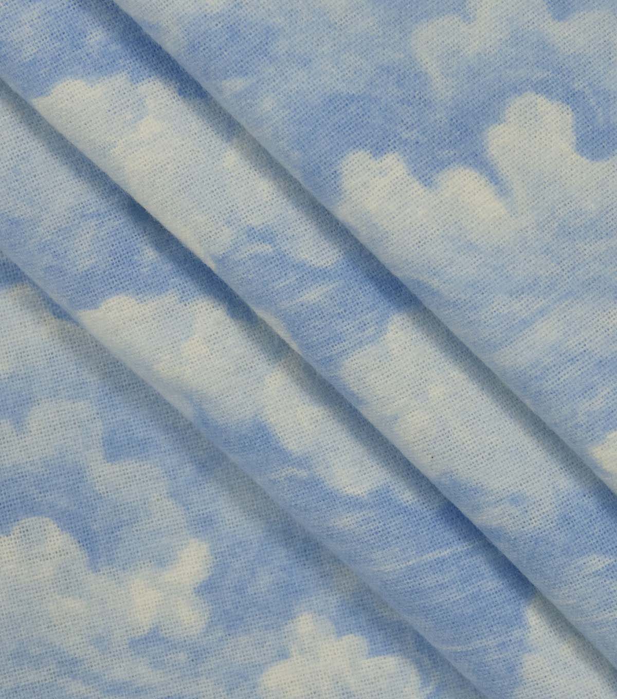 108 Wide Blue Cloud Blender Flannel Fabric