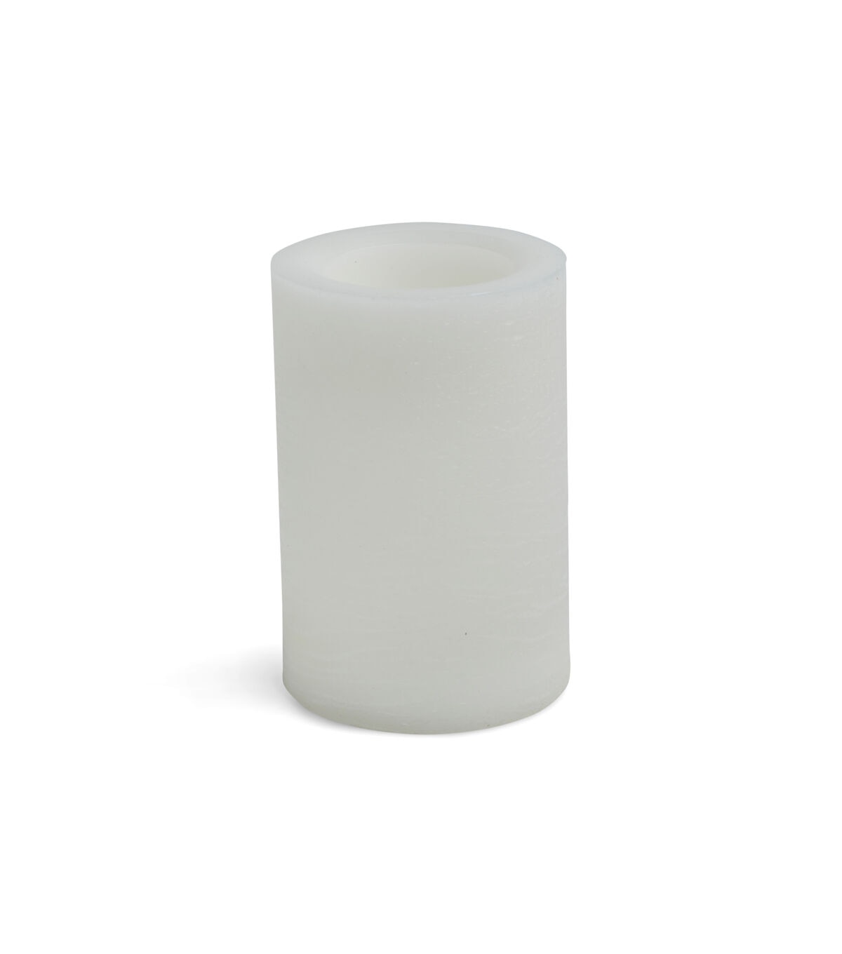 Flameless 4x6 LED Rustic White Pillar Candle