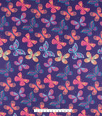 Butterflies on Purple Blizzard Fleece Fabric