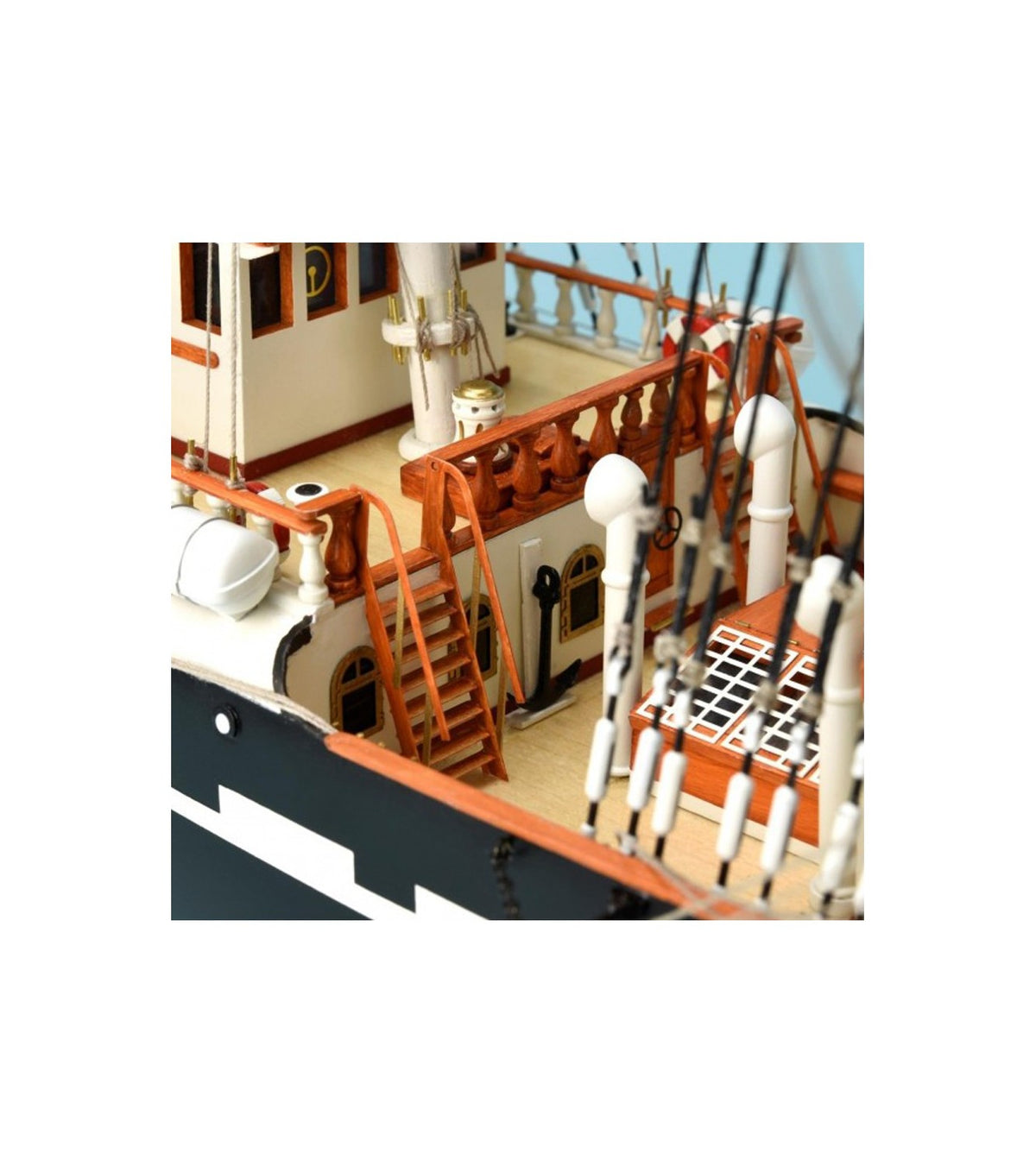 French Training Ship Belem. 1:75 Wooden Model Ship Kit