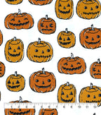 Halloween Pumpkins Super Snuggle Flannel Fabric