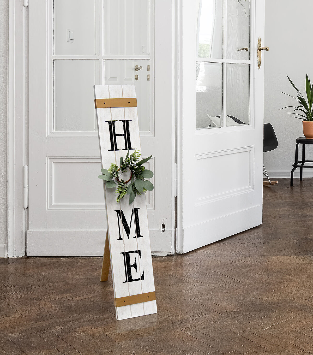 All The Rages Wooden Home Porch Sign with Interchangable Wreaths