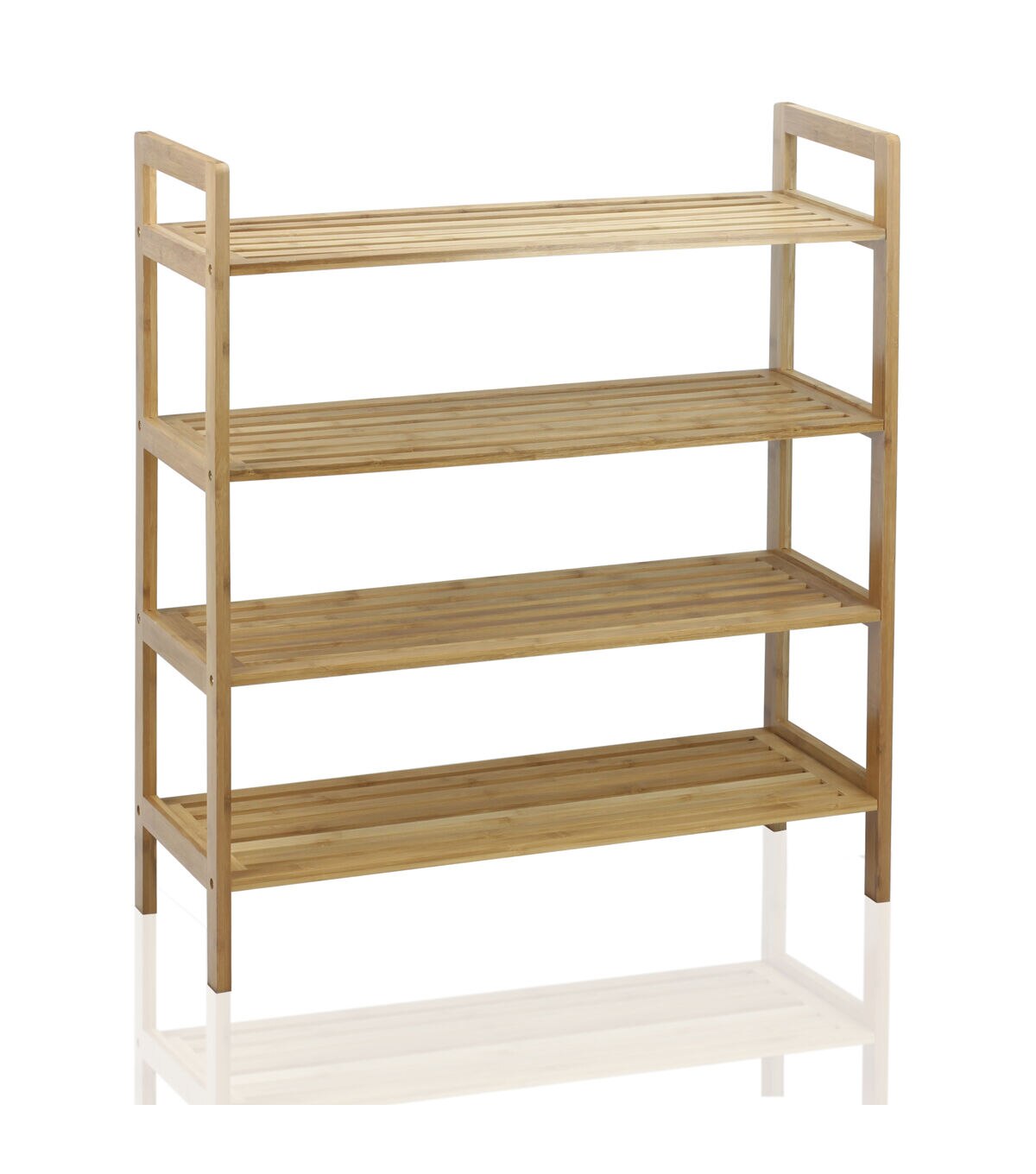 Oceanstar 27 Natural 4 Tier Bamboo Shoe Rack