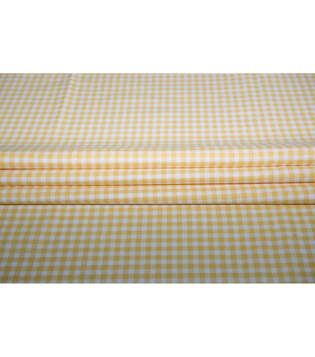Yellow Gingham Quilt Cotton Fabric by Keepsake Calico