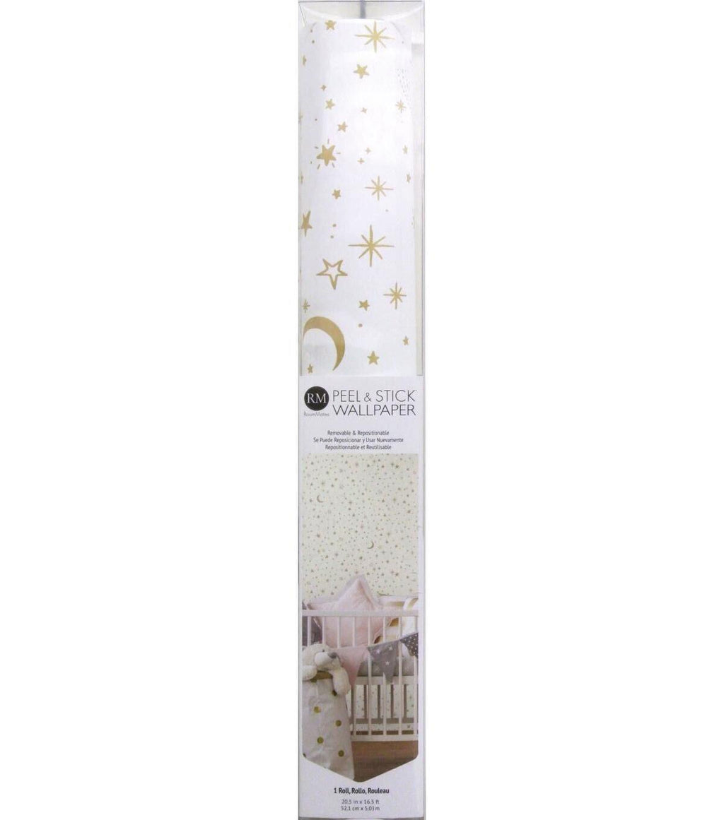 RoomMates Wallpaper Gold Twinkle Little Star