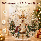 VEDRML Christmas Pearl Diamond Arts Suncatcher DIY Kit (Style 3, 8inch)