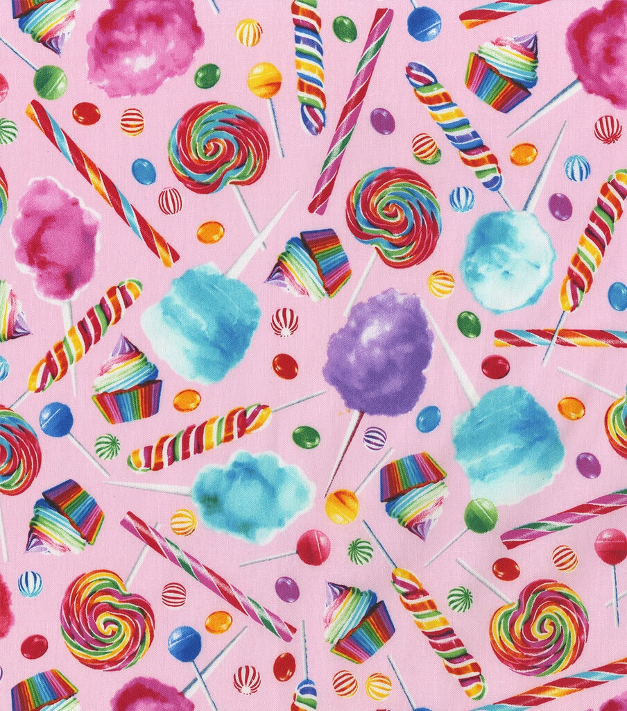 Hi Fashion Rainbow Candy Mixed Novelty Cotton Fabric