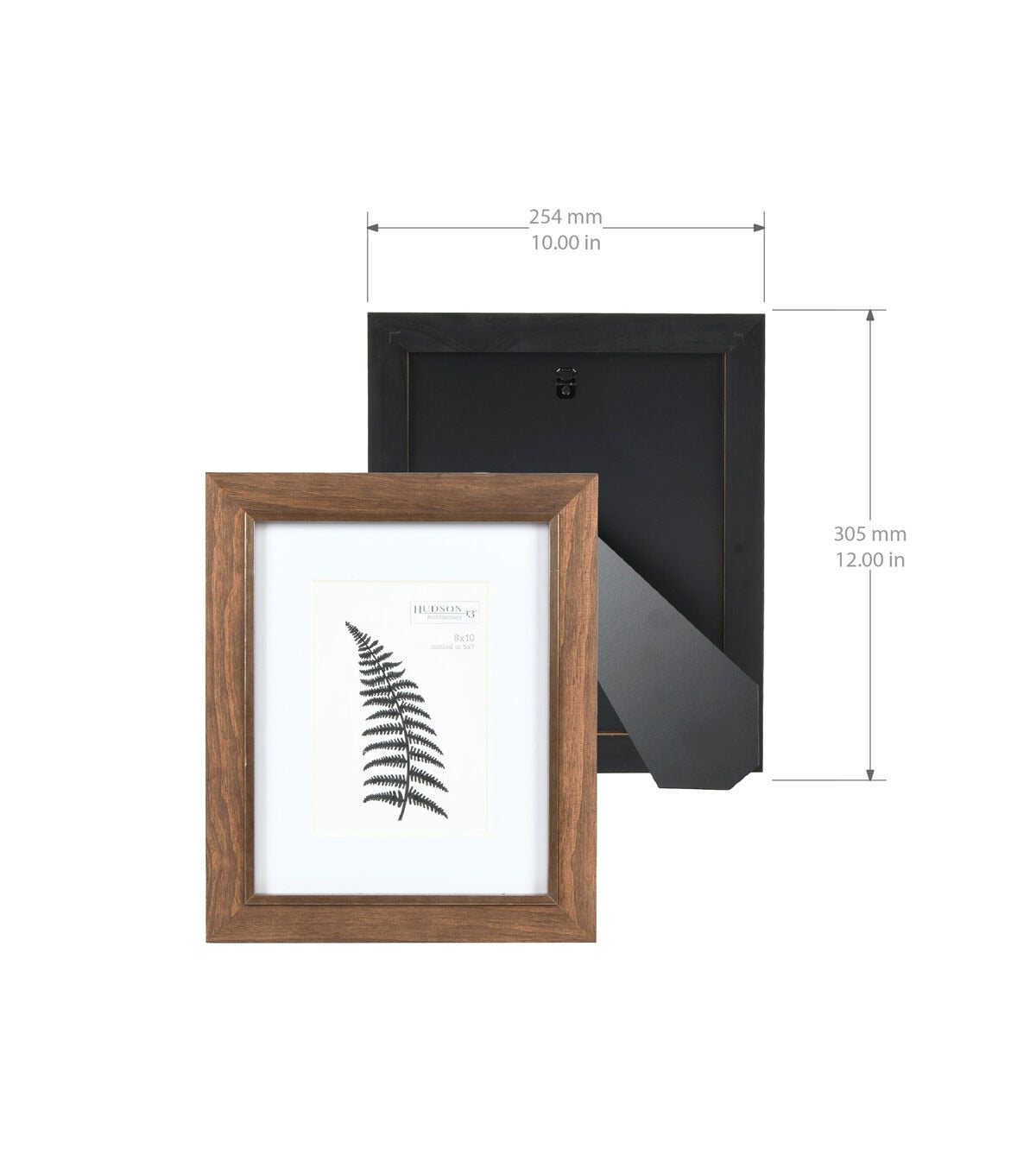 8 x 10 Matted to 5 x 7 Wood Tabletop Picture Wall Frame by Hudson 43