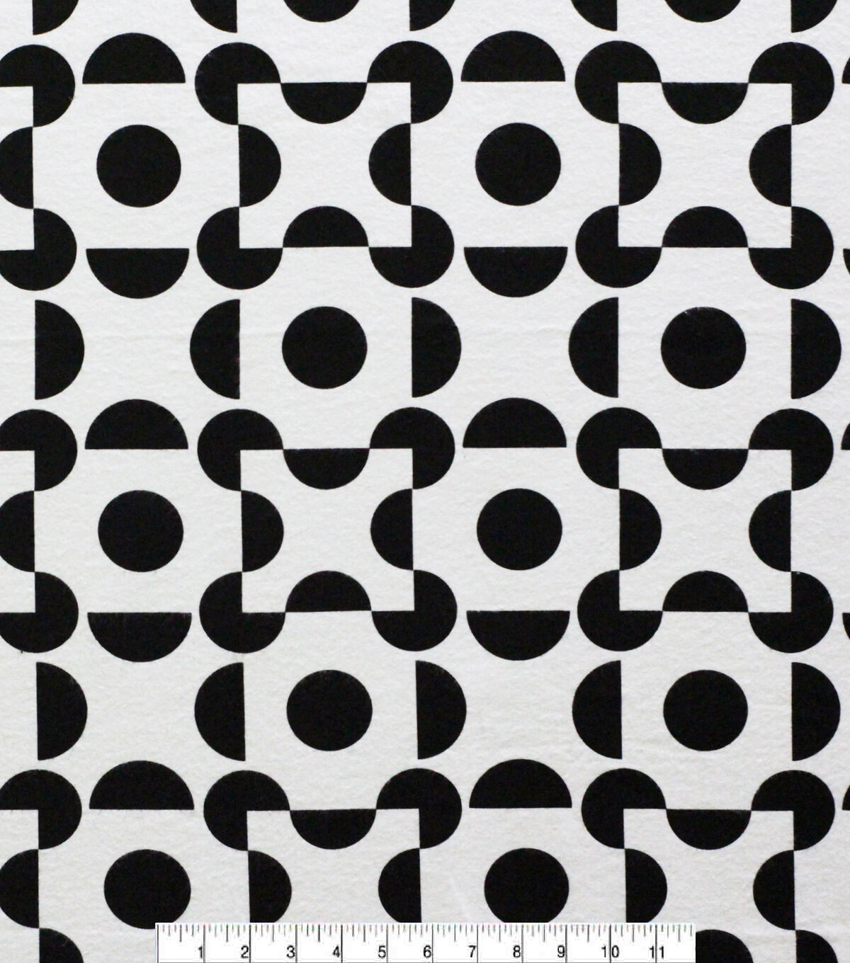 Black & White Geometric Super Snuggle Flannel Fabric