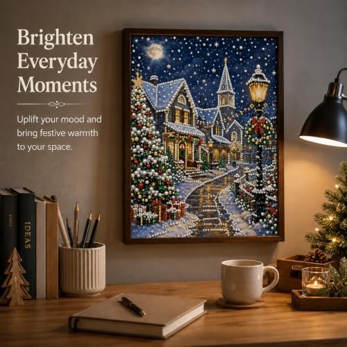 Pearl Art Kits for Adults, Christmas Pearl Diamond Painting for Beginners