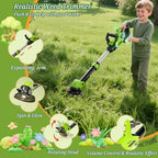 Kids Toy Tool Set, 3-IN-1 Power Garden Lawn Tools with Sounds & Lights, Volume, Toy Weed Wacker, Leaf Blower&Hedge Trimmer, Outdoor Play Toy Tools, Christmas Birthday Gifts for Boy Toys 3 4 5 6 7 8+