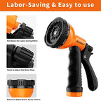 Besiter Garden Hose Nozzle Sprayer: 2 Pack 10 Watering Patterns Spray Nozzles Heavy Duty Hose Head Hose Attachment