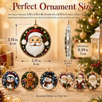 12PCS Christmas Ornaments DIY Pearl Diamond Art Kits for Adults