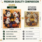 Diamond and Pearl Art Kits for Adults, Halloween Decorations, Framed Decor