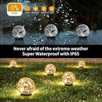 JKIMK Solar Globe Lights Outdoor Waterproof-Solar Balls for Garden