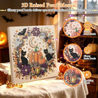 YHTWKYHTOY Halloween Ghost Pearl Diamond Art DIY Kit, 3D Diamond Painting