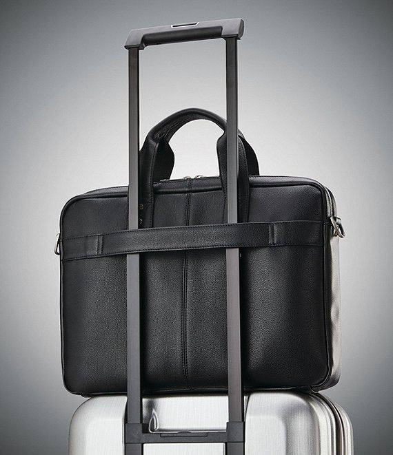 Classic Leather Slim Briefcase