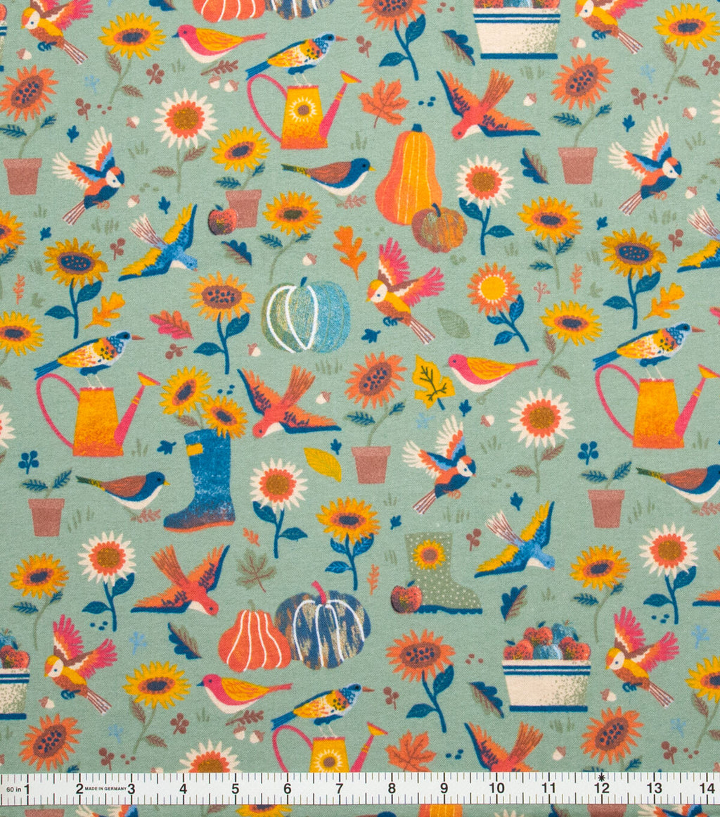 Fall Garden Super Snuggle Flannel Fabric