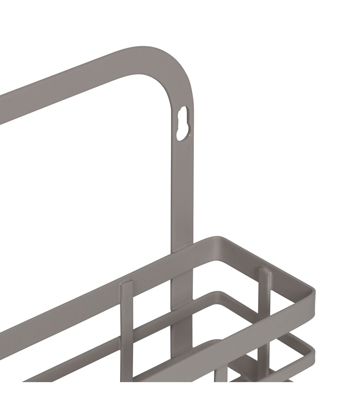 Honey Can Do 12 x 15 Gray 2 Tier Modern Over the Door Spice Rack