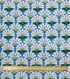 Blue Daisies Super Snuggle Flannel Fabric