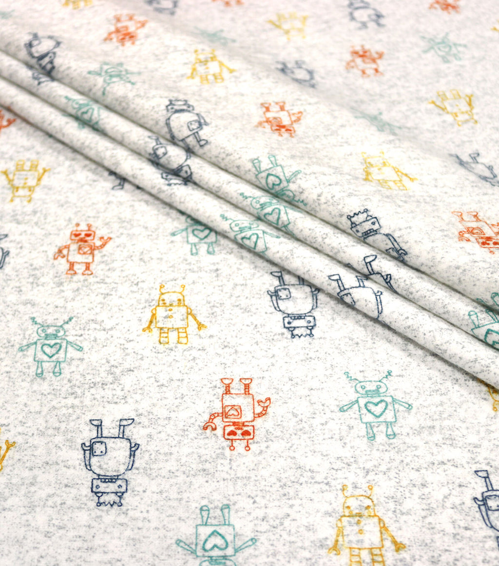 POP! Robot Super Snuggle Flannel Fabric