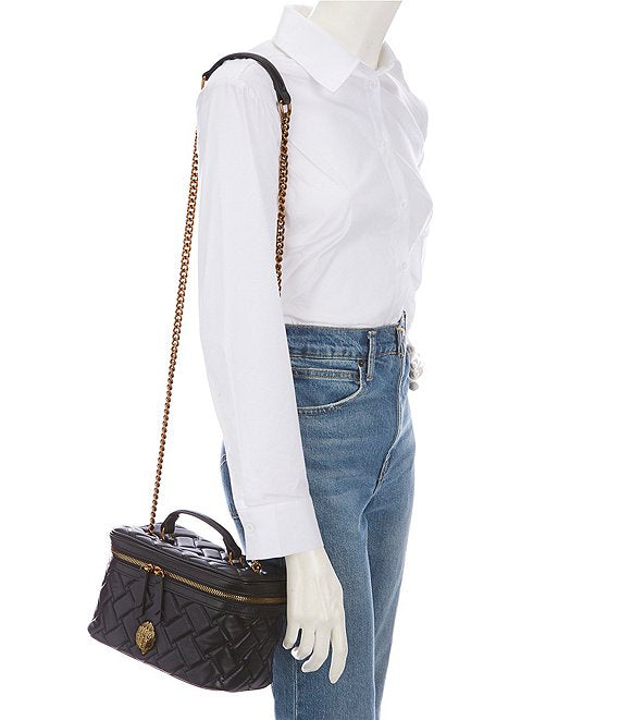 Kensington Quilted Leather Vanity Case