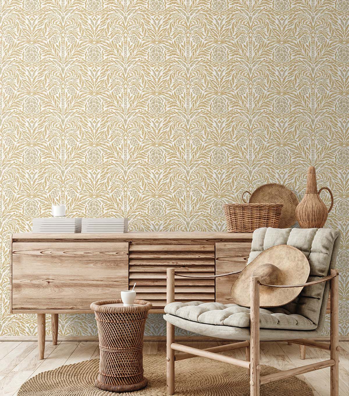 Tommy Bahama 20.5' x 18' Harvest Bondi Batik Peel & Stick Wallpaper