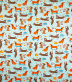 Super Snuggle Flannel Fabric Cool Dogs