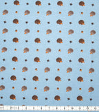 Fall Hedgehogs Super Snuggle Flannel Fabric