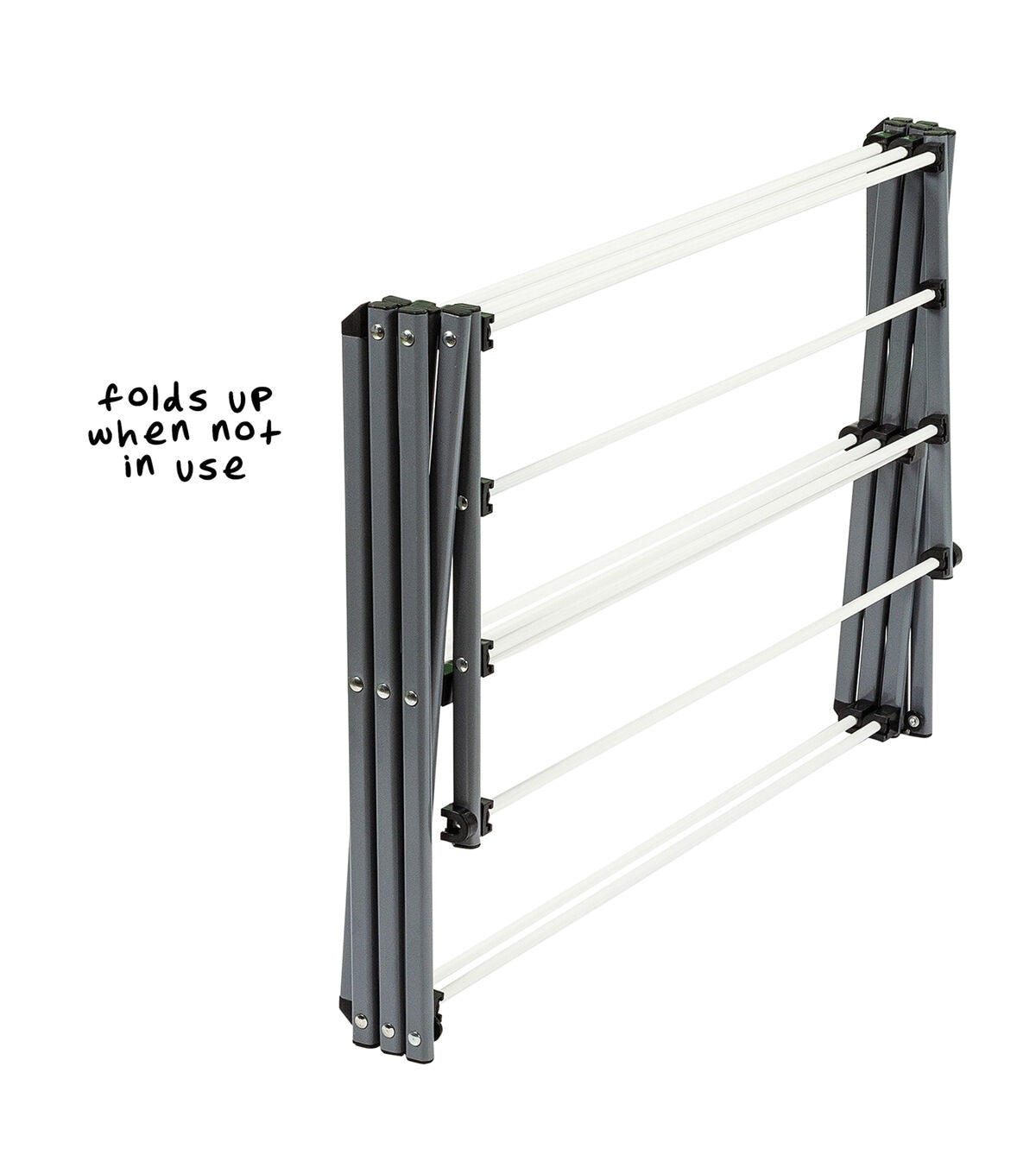 Honey Can Do 29 x 42 Gray 3 Tier Folding Accordion Clothes Drying Rack