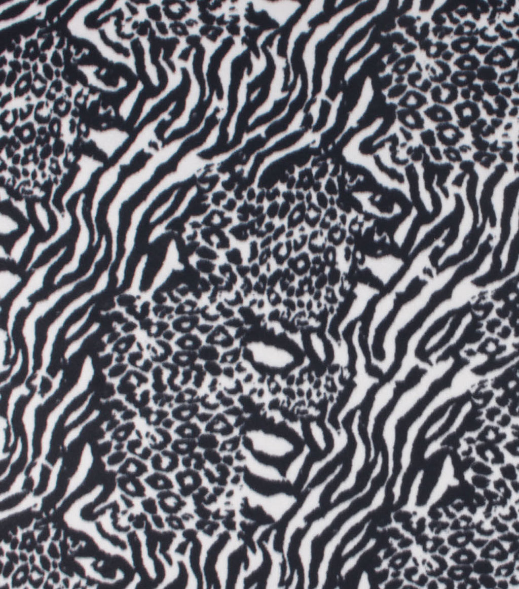 Multi Animal Blizzard Fleece Fabric
