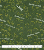 Dino Footprints Super Snuggle Flannel Fabric