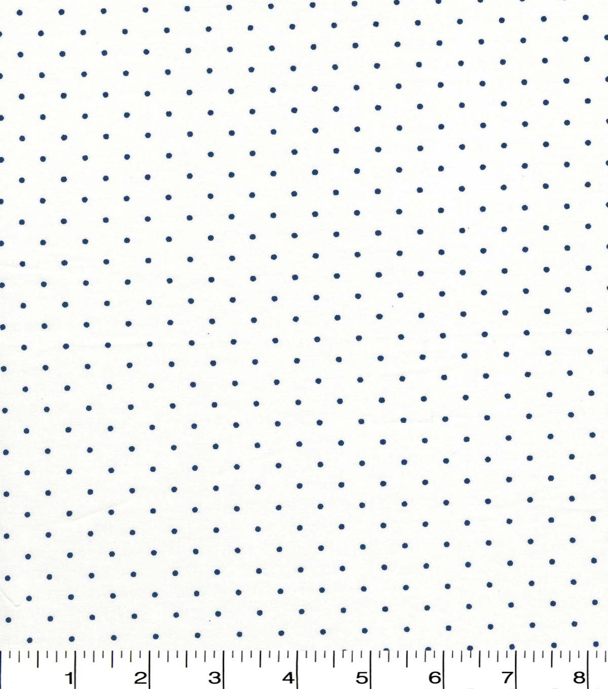 Navy Swiss Dots on White Quilt Cotton Fabric by Quilter's Showcase