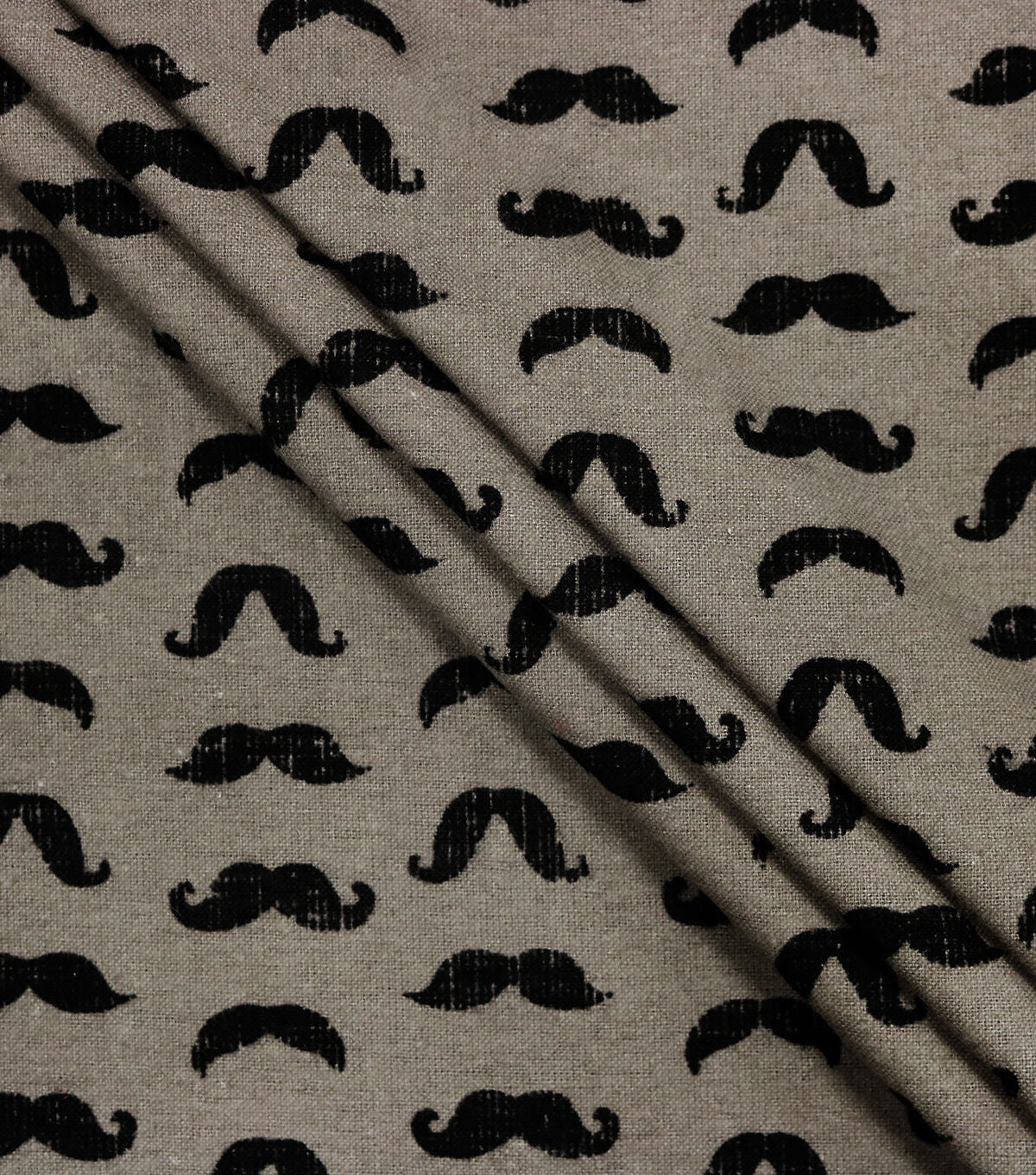 Moustaches Super Snuggle Flannel Fabric