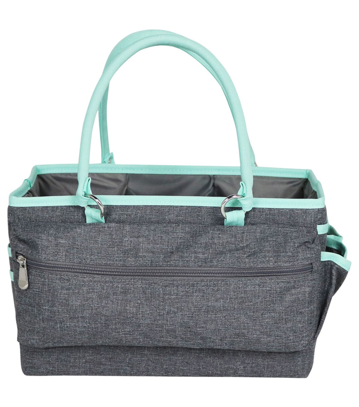 Everything Mary 13 Teal & Gray Collapsible Deluxe Store & Tote