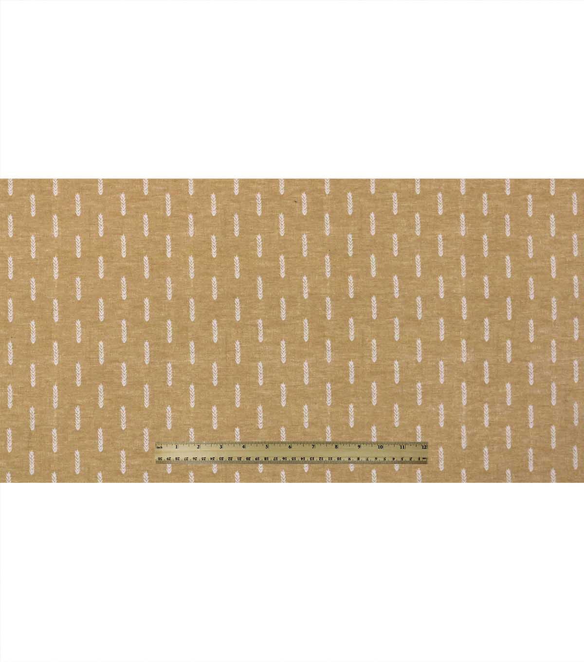 108 Brown Dotted Lines Wide Flannel Fabric