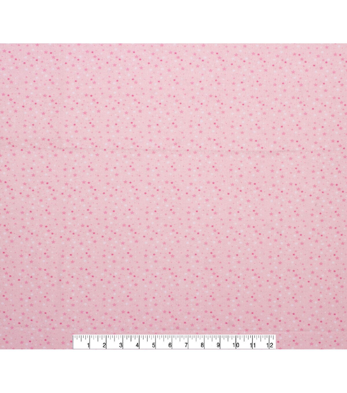 Pink Stars Super Snuggle Flannel Fabric