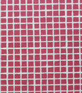 Pink Grid Super Snuggle Flannel Fabric