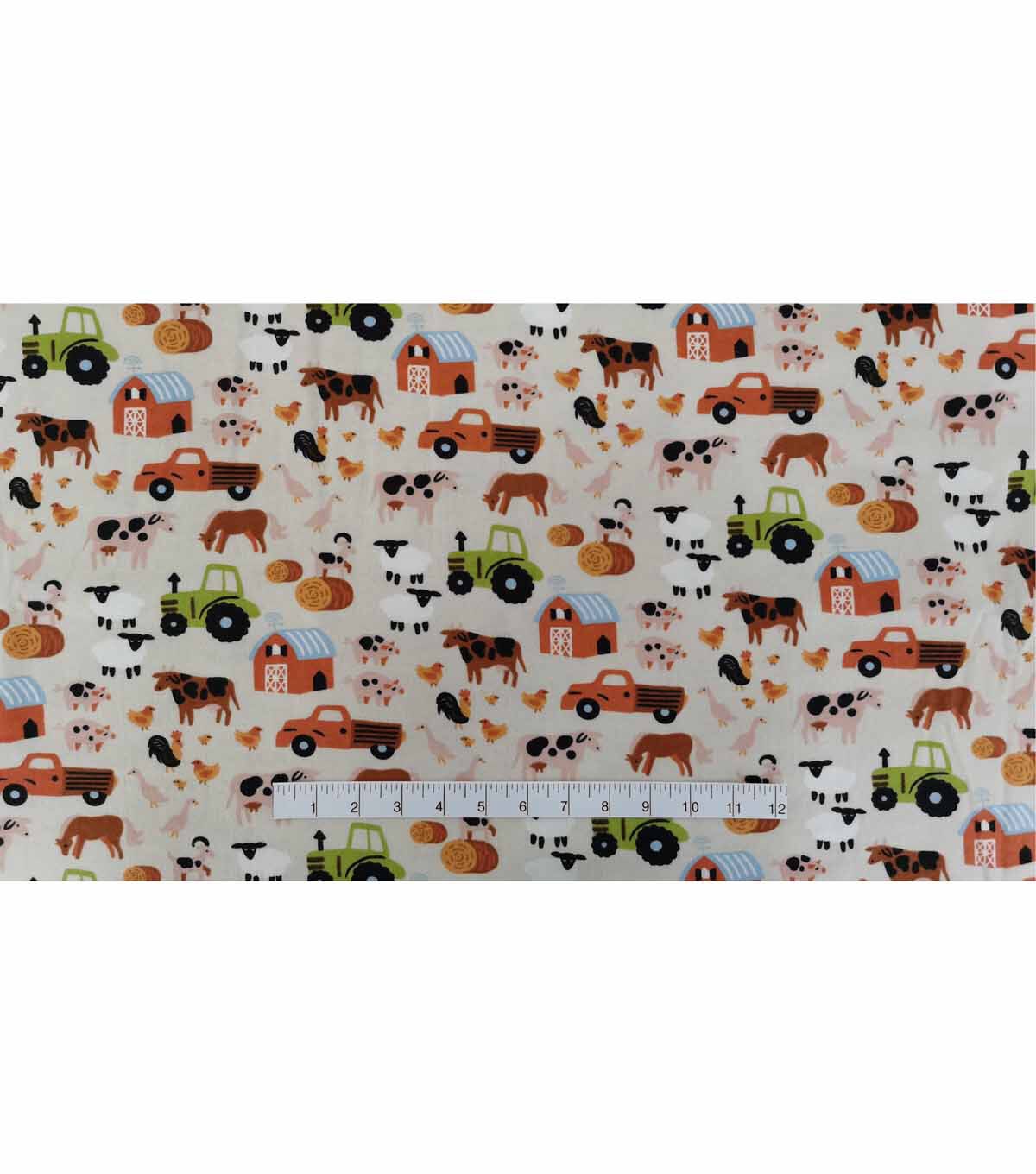 Farm Icons Super Snuggle Flannel Fabric