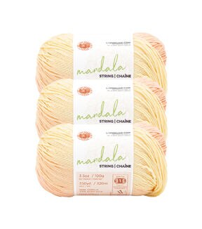Lion Brand Mandala String 350yds Acrylic Superfine Yarn 3 Bundle
