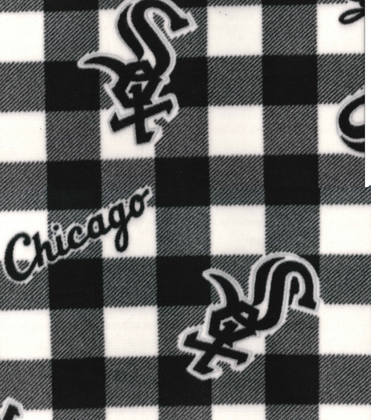 Fabric Traditions Chicago White Sox MLB Buffalo Fleece Fabric