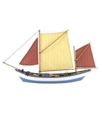 Doris Saint-Malo. 1:20 Wooden Model Fishing Boat Kit