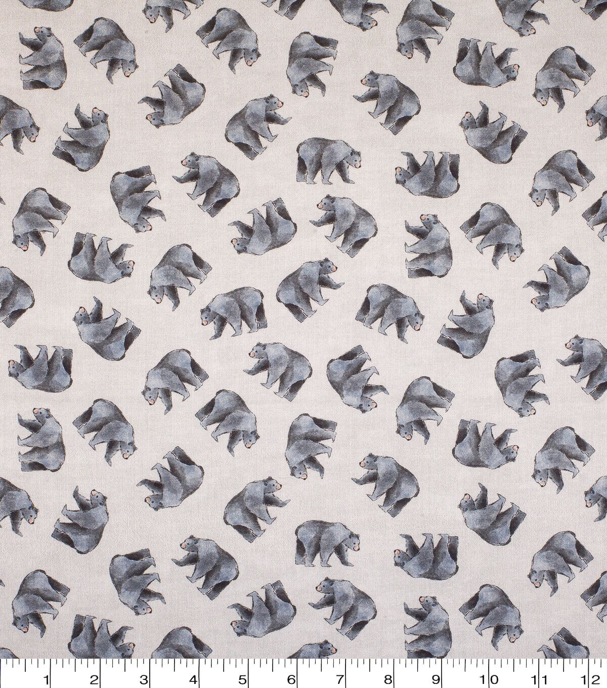 West Virginia Cotton Fabric Tossed Icons