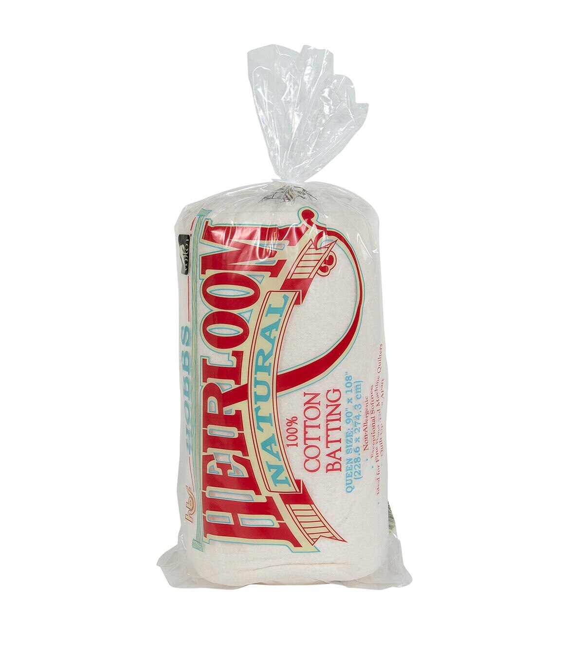 Hobbs Heirloom 100% Natural Cotton Batting- Queen