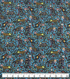 Skeleton Cat Super Snuggle Flannel Fabric
