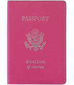 RFID Blocking Gold Lettered Passport Case
