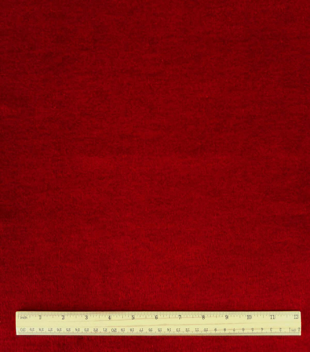 Red Heathered Luxe Flannel Fabric