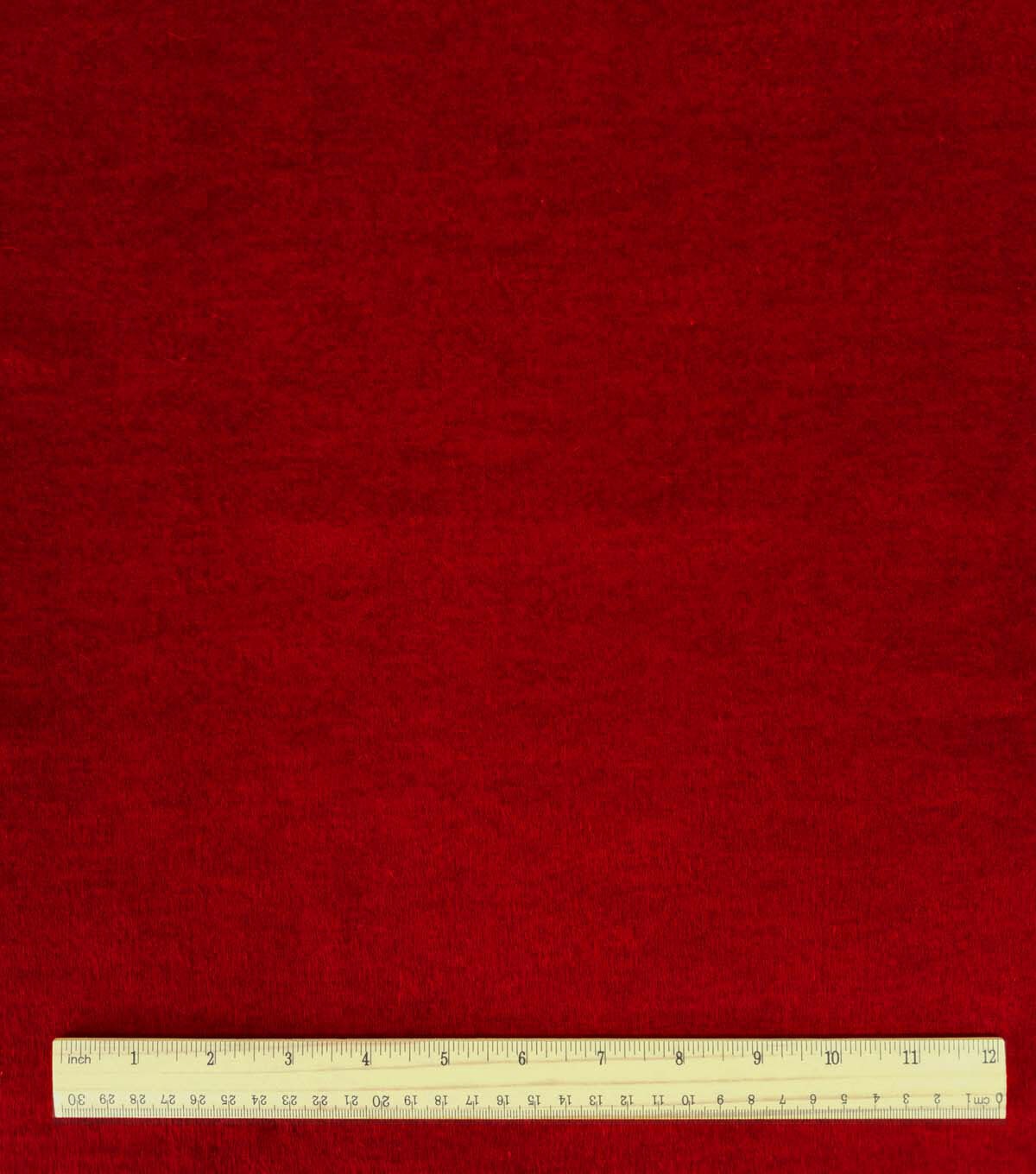 Red Heathered Luxe Flannel Fabric